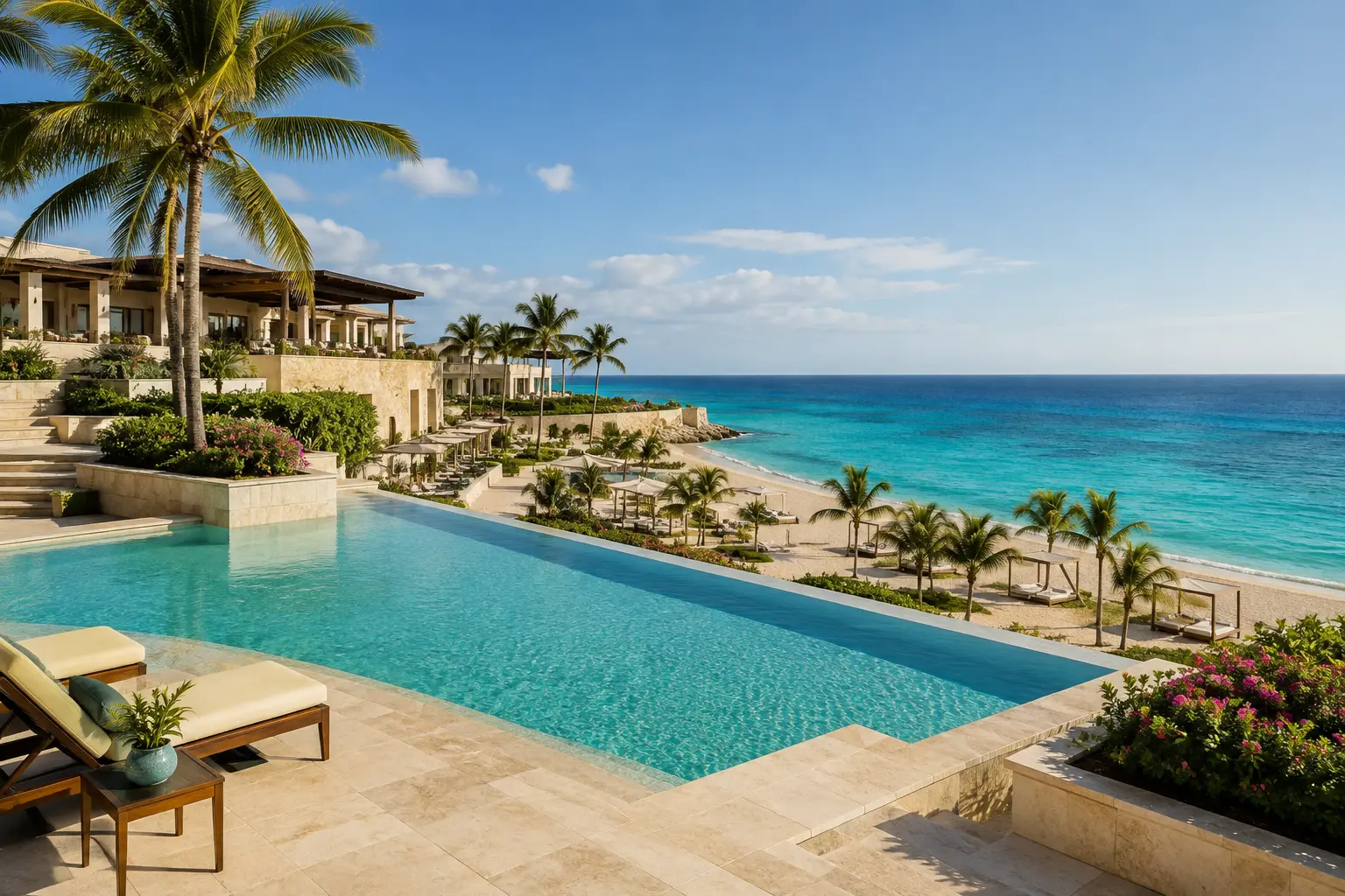 Original Cancun resort artwork for the Survival Strategies 2027 Convention
